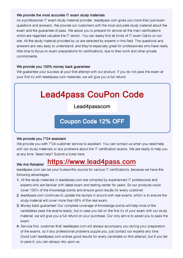 lead4pass 400-351 dumps